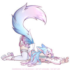 Big Stretch YCH Commission for Silvervale